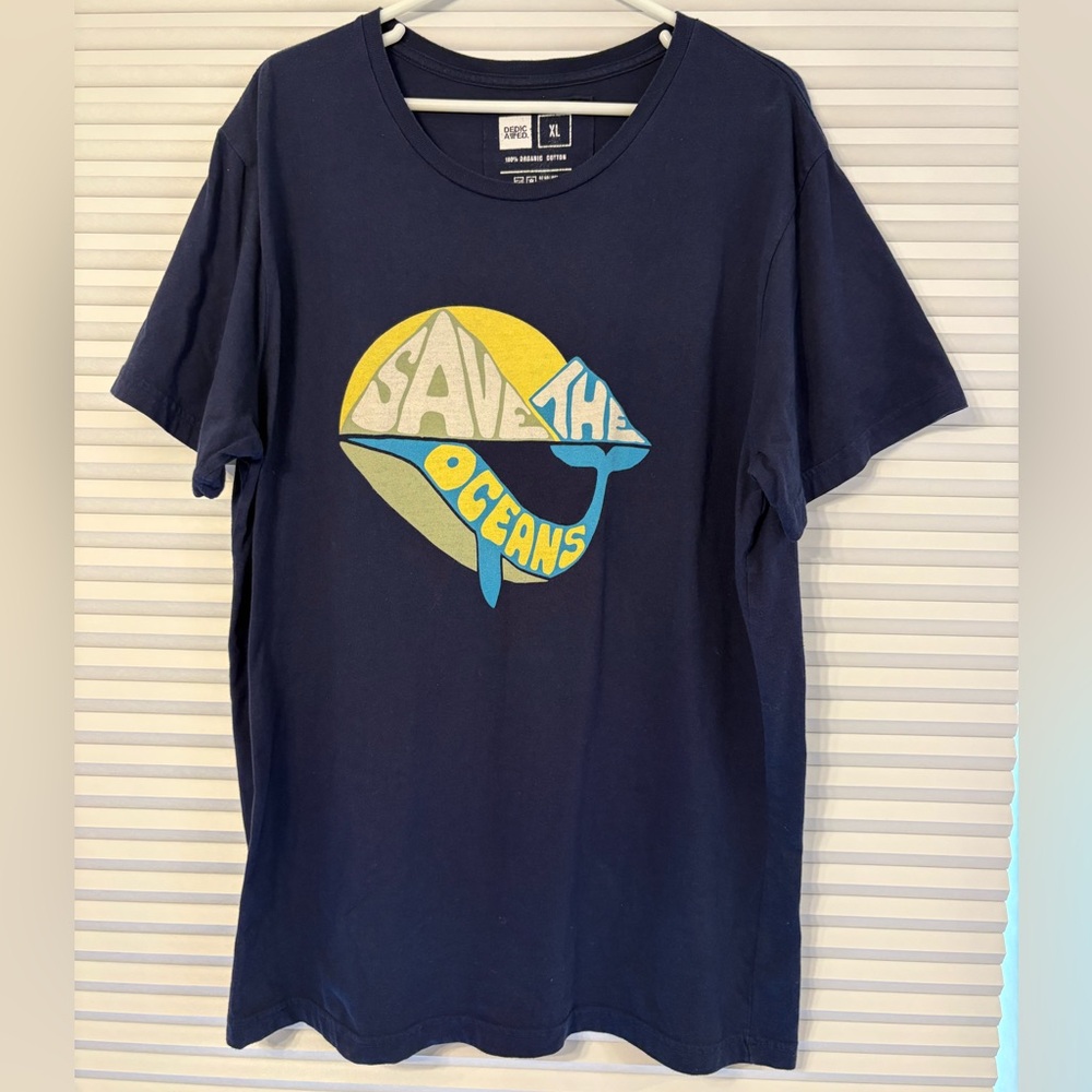 Dedicated Navy Blue Organic Cotton T-Shirt Men’s XL
